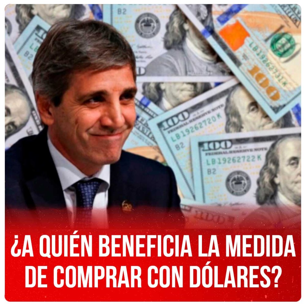 ¿A quién beneficia la medida de comprar con dólares?