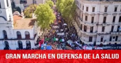 Gran marcha en defensa de la salud