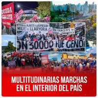 24M / Multitudinarias marchas en el interior del país