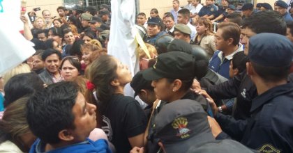 No al procesamiento de Celia Allancay