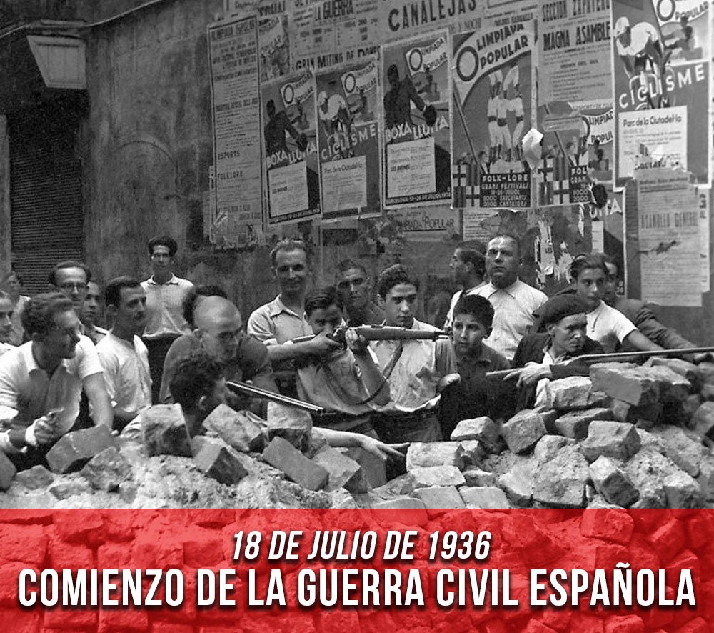 18 de julio de 1936 - Comienzo de la Guerra Civil Española