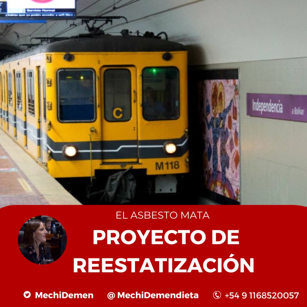 El asbesto mata. Reestatización del subte bajo control de trabajadores y usuarixs!