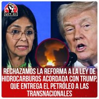 Rechazamos la reforma a la Ley de Hidrocarburos acordada con Trump, que entrega el petróleo a las transnacionales
