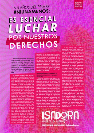 A cinco años del primer #NiUnaMenos: Es esencial luchar por nuestros derechos