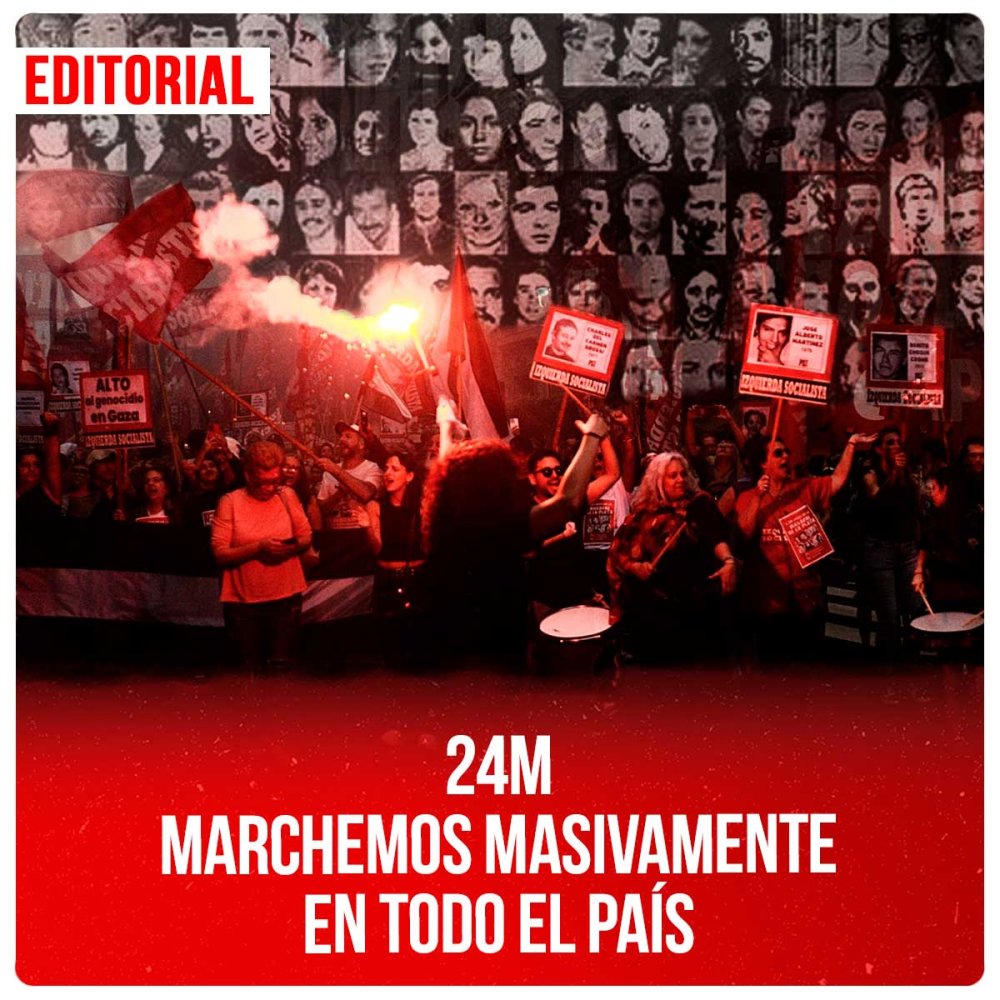 24M Marchemos masivamente en todo el país