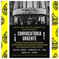 Acto Casa de Chubut: ¡NO a la megaminería!