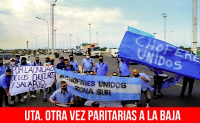 UTA. Otra vez paritarias a la baja