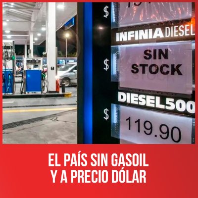 El país sin gasoil y a precio dólar