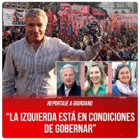 Reportaje a Giordano “La izquierda está en condiciones de gobernar”