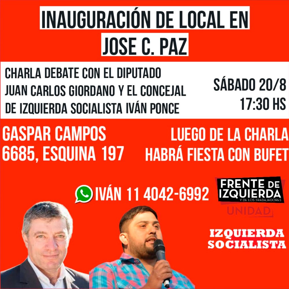 Inauguración de local en José C. Paz