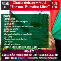 Charla virtual "Por una palestina libre"