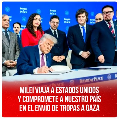 Milei viaja a Estados Unidos y compromete a nuestro país en el envío de tropas a Gaza