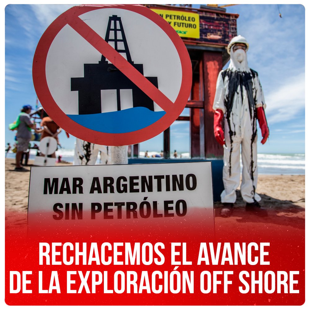 Rechacemos el avance de la exploración off shore