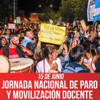 15 de junio / Jornada nacional de paro y movilización docente