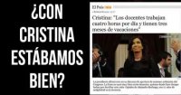 ¿Con Cristina estábamos bien?