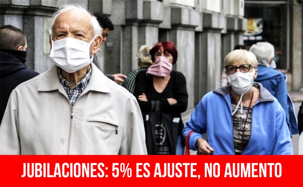 Jubilaciones: 5% es ajuste, no aumento