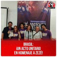 Brasil: ¡Un acto unitario en homenaje a Zezé!