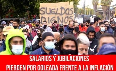 Salarios y jubilaciones pierden por goleada frente a la inflación