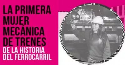 Primera mujer mecánica de trenes en la historia del ferrocarril