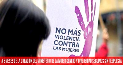 A seis meses de la creación del Ministerio de las Mujeres, Géneros y Diversidad, seguimos sin respuestas