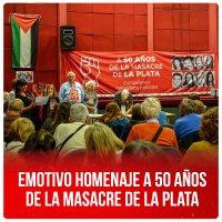 Emotivo homenaje a 50 años de la Masacre de La Plata