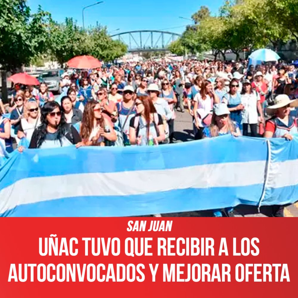 San Juan / Uñac tuvo que recibir a los Autoconvocados y mejorar oferta