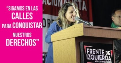 Mercedes Trimarchi: “Sigamos en las calles para conquistar nuestros derechos”