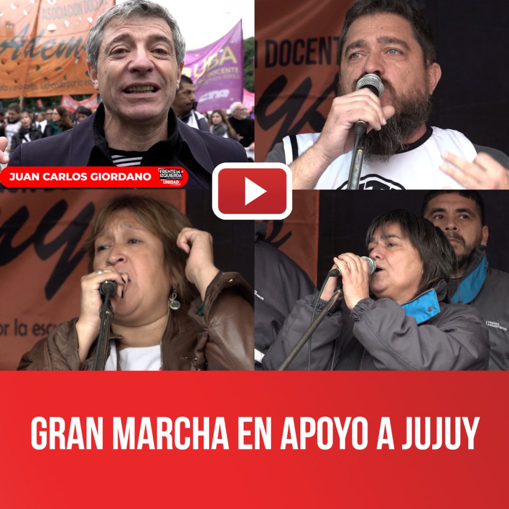 Gran marcha en apoyo a Jujuy