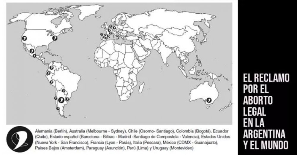 El reclamo por el aborto legal en la Argentina y el mundo