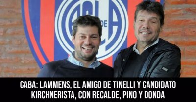 CABA: Lammens, el amigo de Tinelli y candidato kirchnerista, con Recalde, Pino y Donda