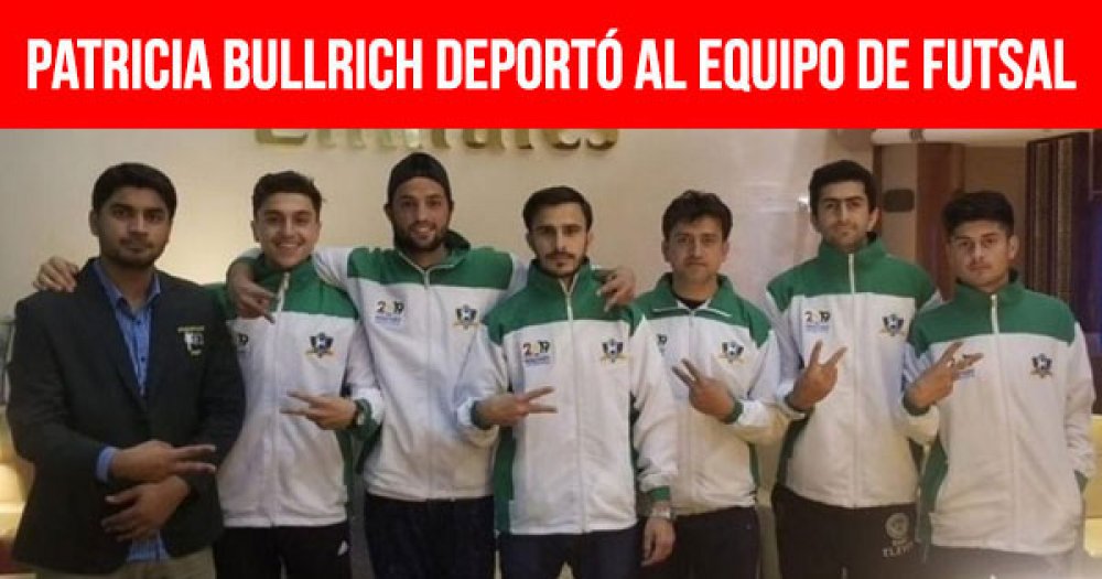 Patricia Bullrich deportó al equipo de futsal de Pakistán