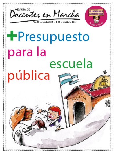 [2016] + Presupuesto para la escuela pública - Revista de Docentes en Marcha