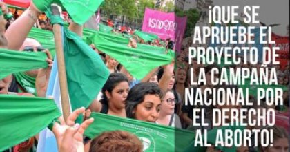 Comenzó el debate en el Congreso: ¡Que se apruebe el proyecto de la Campaña Nacional por el Derecho al Aborto!