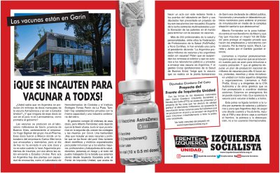 ¡Que se incauten para vacunar a todxs!