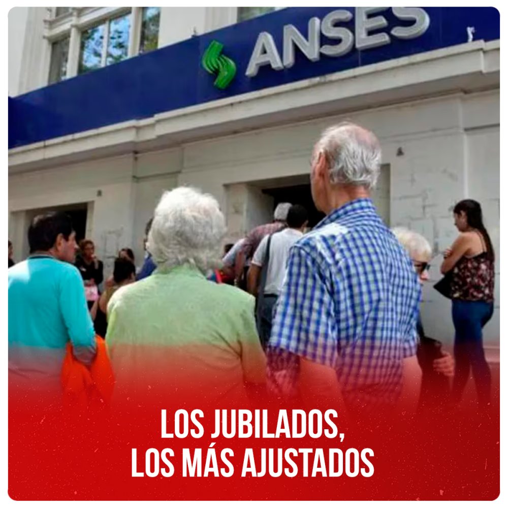 Los jubilados, los más ajustados