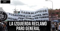 21F: La izquierda reclamó paro general