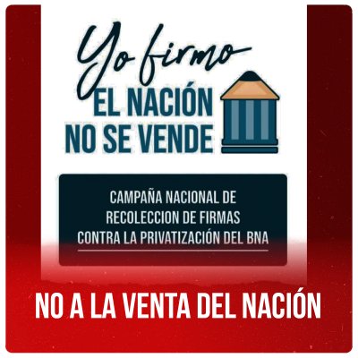 No a la venta del Nación