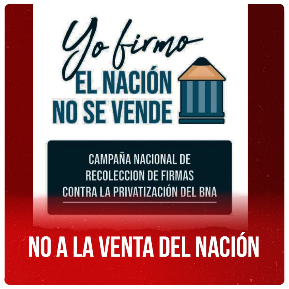 No a la venta del Nación