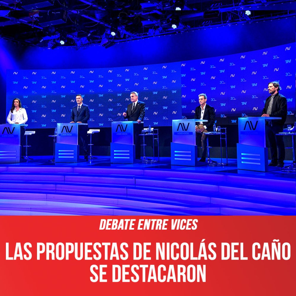 Debate entre vices / Las propuestas de Nicolás del Caño se destacaron