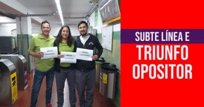 Subte línea E: Triunfo opositor