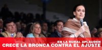 En la Rural aplauden: Crece la bronca contra el ajuste