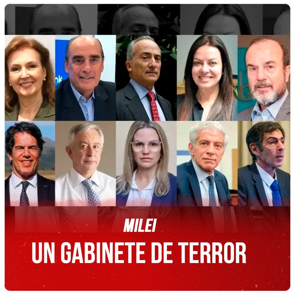 Milei / Un gabinete de terror