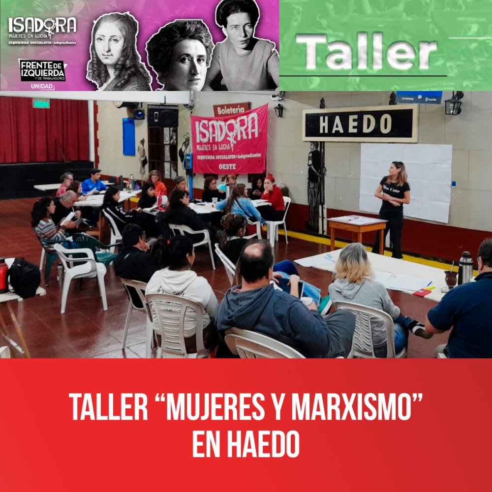 Taller "Mujeres y Marxismo" en Haedo