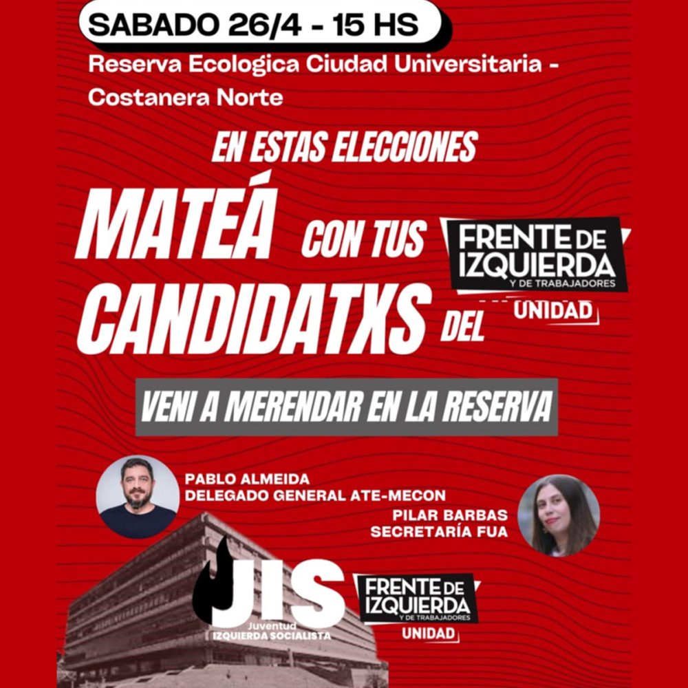 Campaña FIT Unidad CABA Mateada en la Reserva Ecológica en Ciudad Universitaria