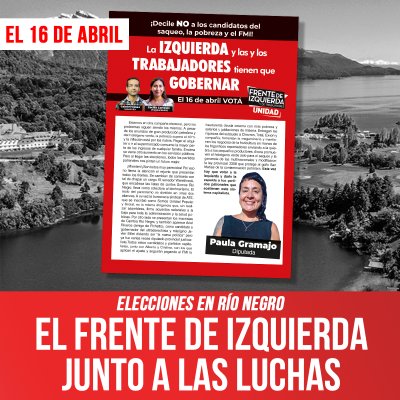 Elecciones en Río Negro / El Frente de Izquierda junto a las luchas