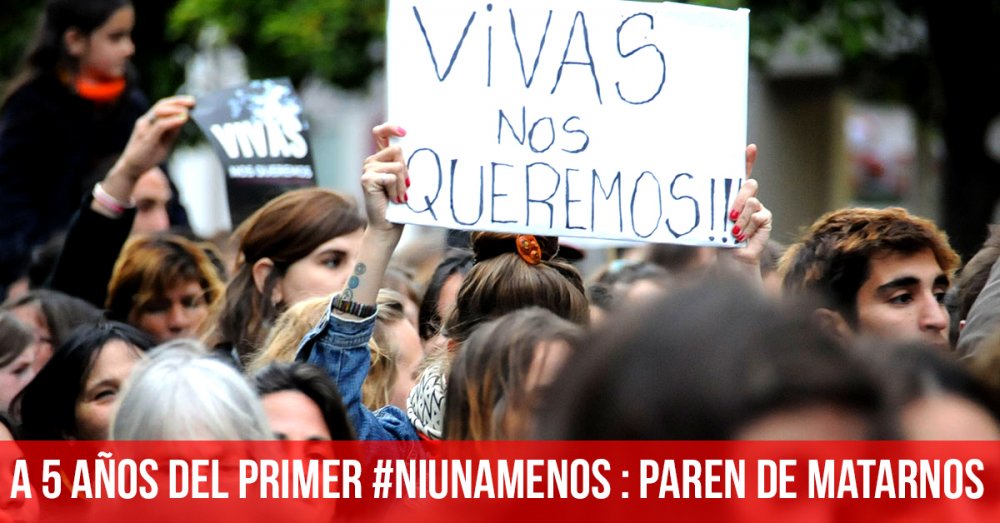 A cinco años del primer #NiUnaMenos: paren de matarnos