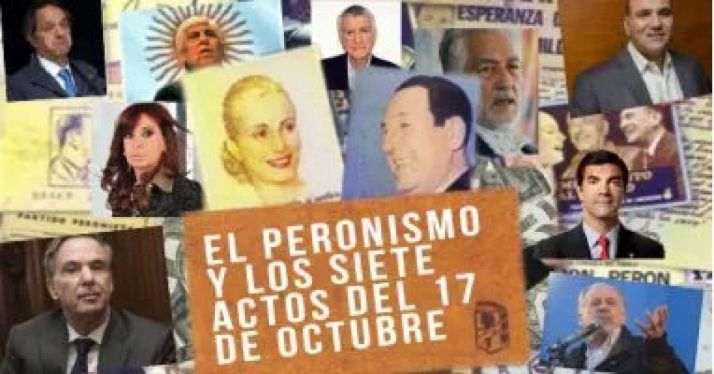 El peronismo y los siete actos del 17 de octubre