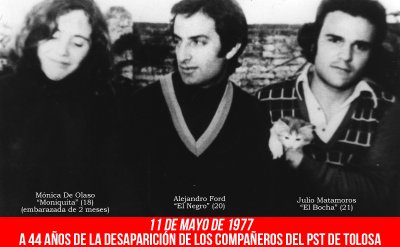 11 de mayo de 1977/A 44 años de la desaparición de los compañeros del PST de Tolosa