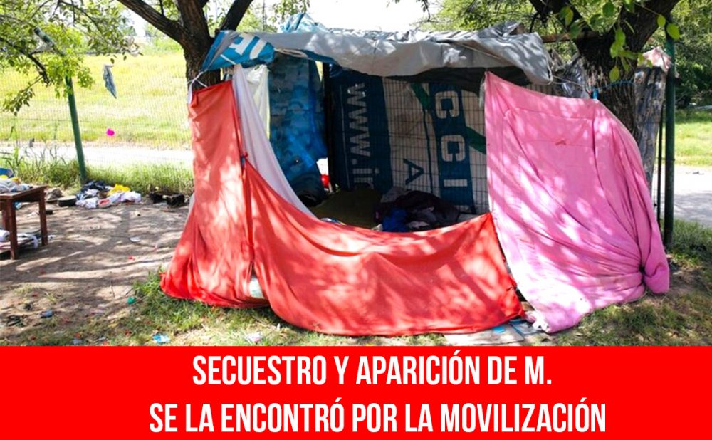 Secuestro y aparición de M. / Se la encontró por la movilización