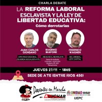 Diputado Giordano en Córdoba / Charla debate contra la reforma laboral